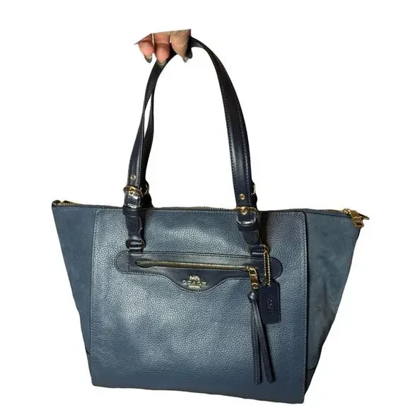 Coach NWT Kleo Carryall in Denim Blue– Style C5689 - Picture 1 of 10